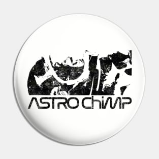 Astro Chimp Worm Logo Pin