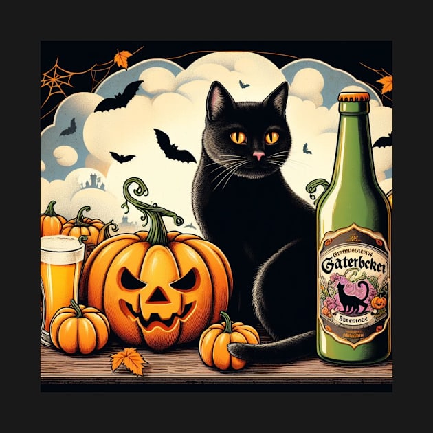 Halloween Cat #9 by Amescla