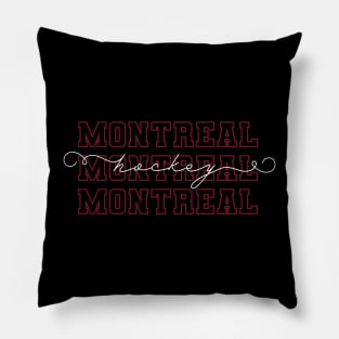 PWHL Hockey Montreal Pillow