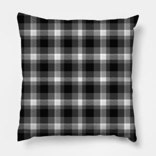 Black Plaid Pillow