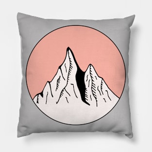 Mountains Sketch V11 Pillow