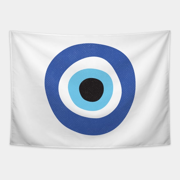 Evil Eye Symbol Tapestry by Inogitna Designs