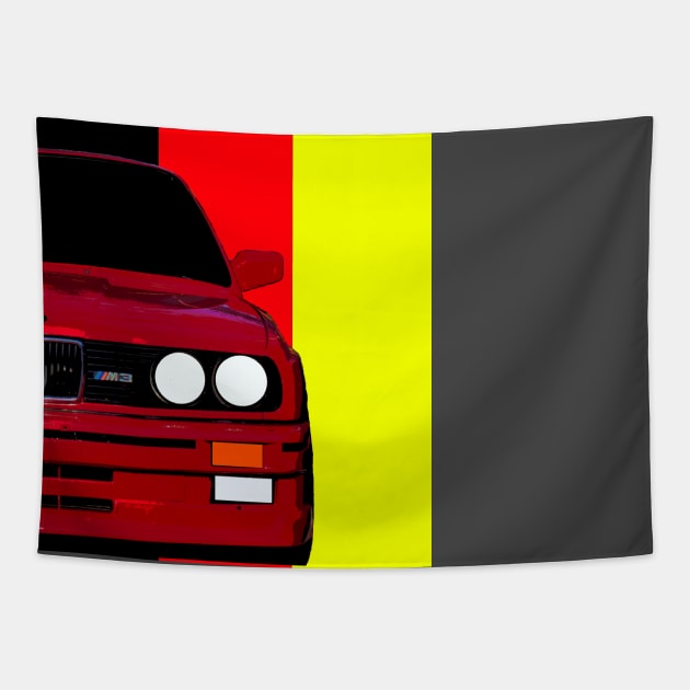 BMW E30 M3 Tapestry by AdriaStore1