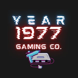 Year 1977 Gaming Company Design T-Shirt