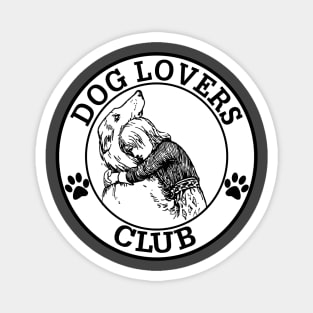 Dog lovers Club White Hoodie Tshirt Sticker magnet mug Magnet