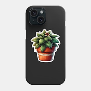 Watercolor plant sticker Phone Case