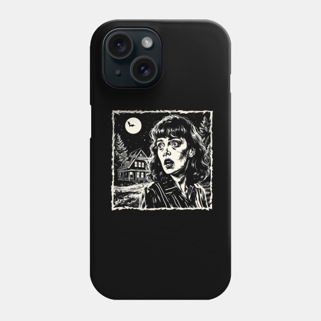 Vintage Halloween Scream Black and White Retro Super Cool Best Gift Phone Case by MortuaryChill