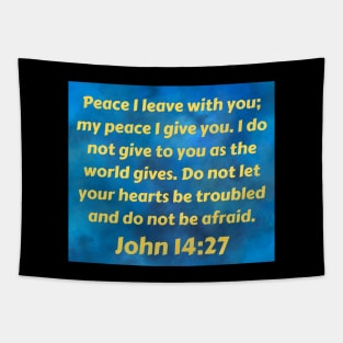 Bible Verse John 14:27 Tapestry