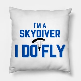 skydiving funny saying Pillow