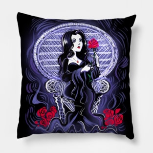 Morticia Addams Pillow