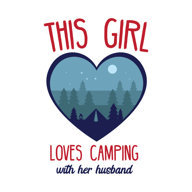 This girl loves camping with her husband by bojan17779