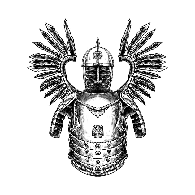 Polish Winged Hussar Armor - Unleash the Warrior Within by Holymayo Tee