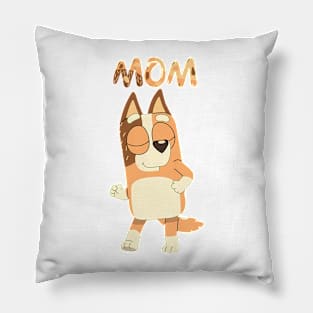 Bluey Mom Brown Pillow