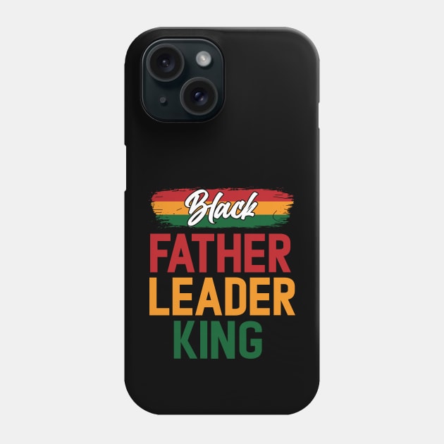 Black Father Leader King Pan African Colors Phone Case by UrbanLifeApparel