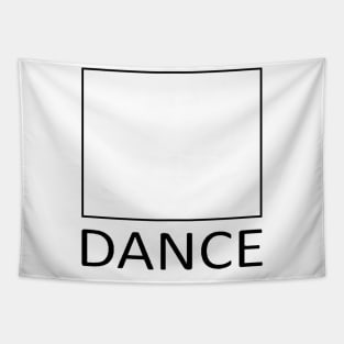 Square DANCE BLK Tapestry