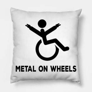 Metal on Wheels Pillow