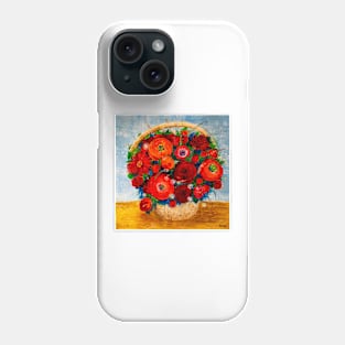 Flowers in a basket Phone Case