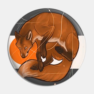 Flight of the fox Pin