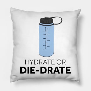 Hydrate or Die-drate Pillow