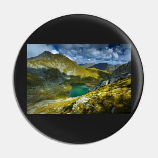 Romanian Carpathians and glacial lake Capra Pin