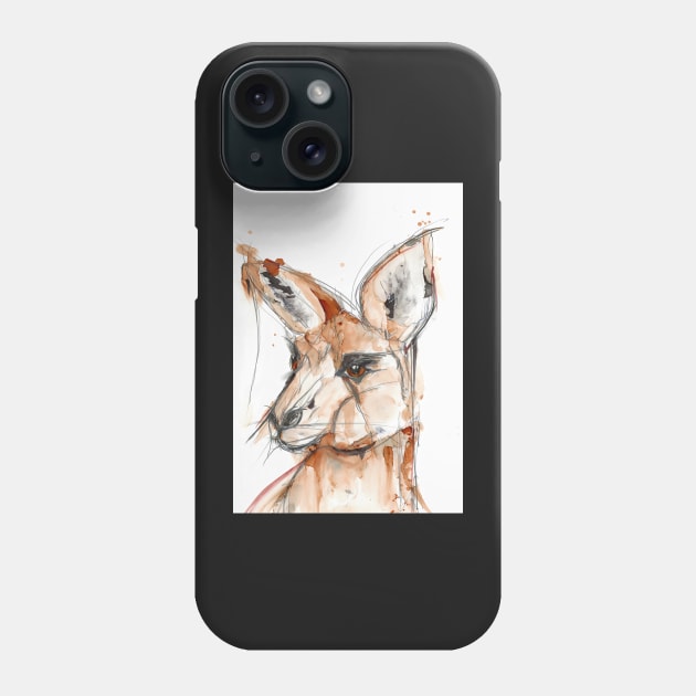 Big red Kangaroo. Phone Case by atep