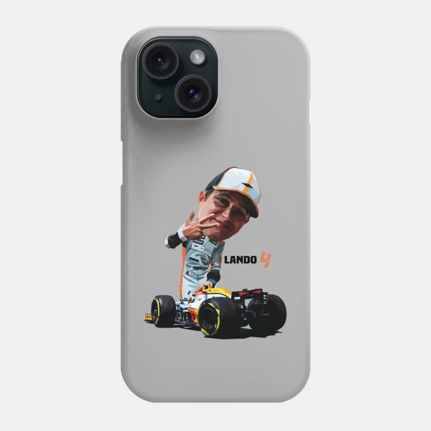 Tooned Lando Norris Phone Case by pxl_g