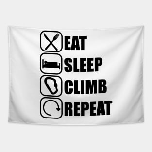 Eat Sleep Climb Repeat - Climbing Tapestry