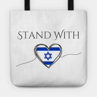 Flag of Israel, Stand with Israel Tote