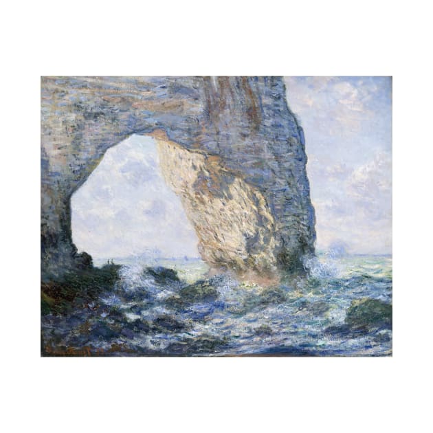 The Manneporte (Etretat) by Claude Monet by Classic Art Stall