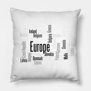 Post Brexit Europe Pillow