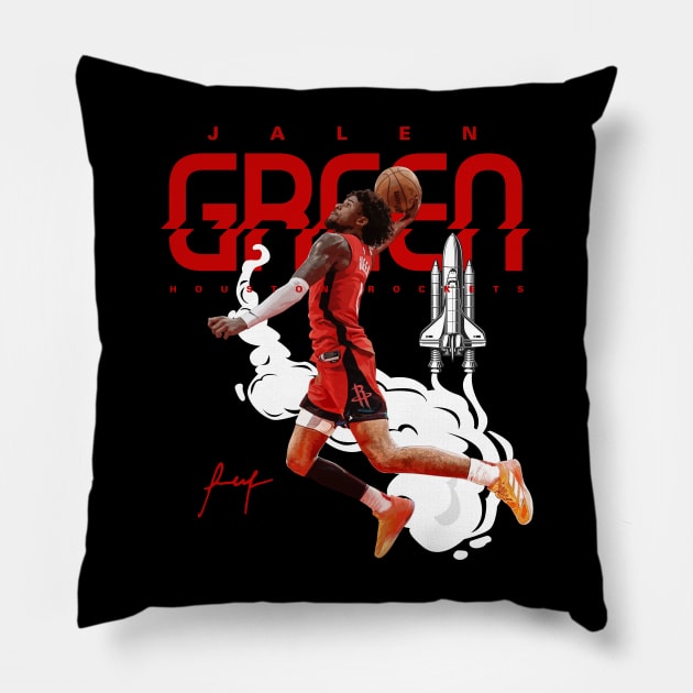 Jalen Green Pillow by Juantamad