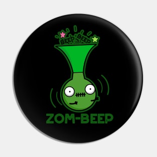 Zom-beep Cute Halloween Zombie Honker Pun Pin