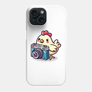 chicken photographer Phone Case