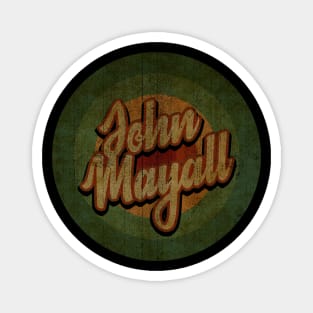 Circle Retro Vintage John Mayall 80s Magnet