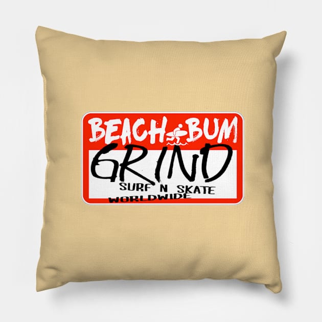 BEACH BUM Pillow by Digz