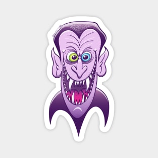 Evil Dracula laughing maliciously Magnet