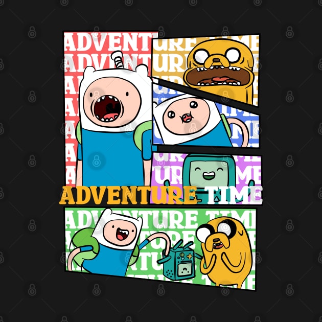 Finn and Jake the dog and Beemo_Adventure by Infinirish