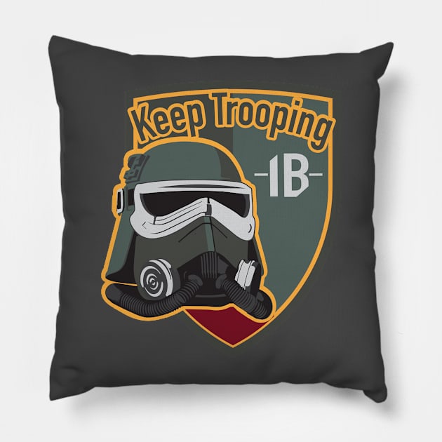 Keep Trooping Mud Pillow by RedShirtTrooper