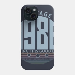 34th Birthday T-Shirt - Vintage 1986 Phone Case