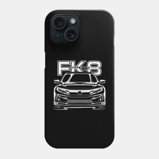 FK8 Type-R (White Print) Phone Case