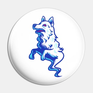 Ghost Wolf Pin