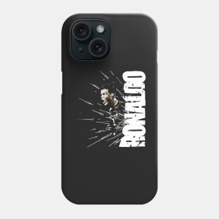 cristiano ronaldo hand drawing graphic design by ironpalette Phone Case