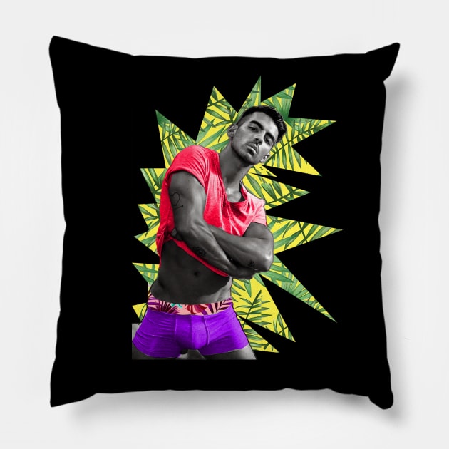 Joe Jonas Pillow by austyndelugoart