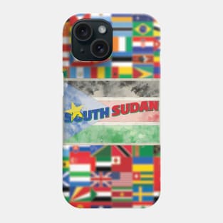 South Sudan Vintage style retro souvenir Phone Case