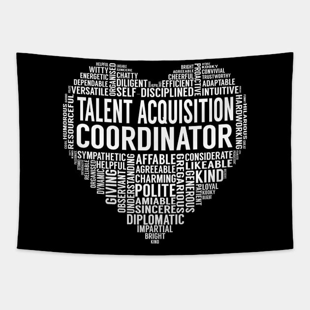 Talent Acquisition Coordinator Heart Tapestry by LotusTee