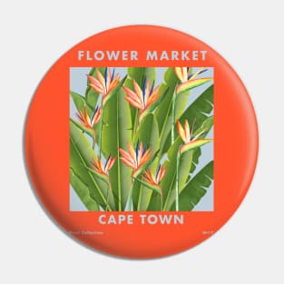 Flower Market Cape Town Pin