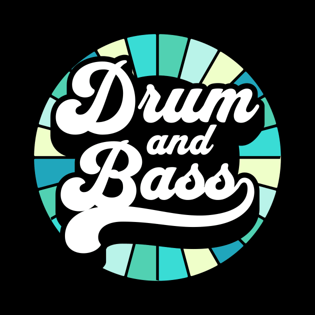 DRUM AND BASS  - Color Wheel (blue/teal) by DISCOTHREADZ 