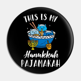 This Is My Hanukkah Pajamakah Jewish Christmas Pajama Family Pin