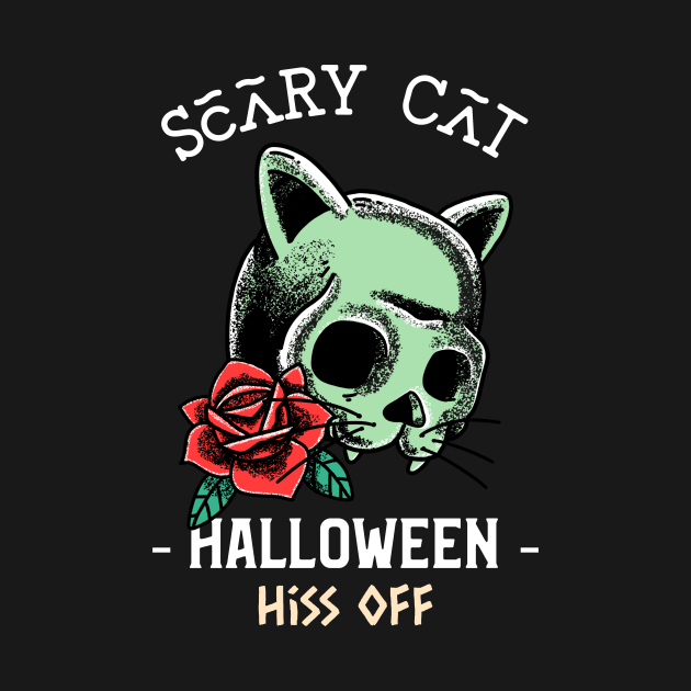 Skull cat by Butterfly Lane