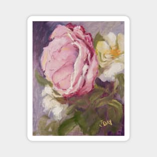 'Shabby Pink Rose' Magnet